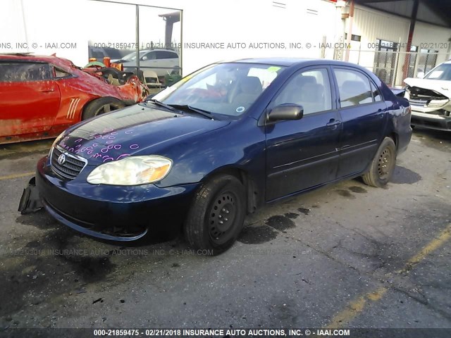 2T1BR32E87C840424 - 2007 TOYOTA COROLLA CE/LE/S BLUE photo 2