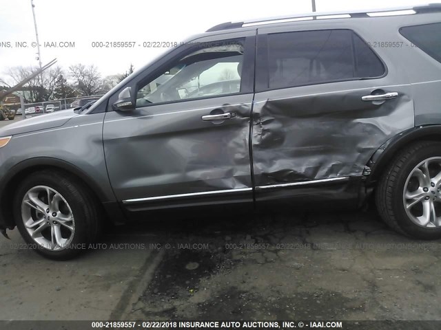 1FM5K7F84DGA55260 - 2013 FORD EXPLORER LIMITED 锡色 照片 6