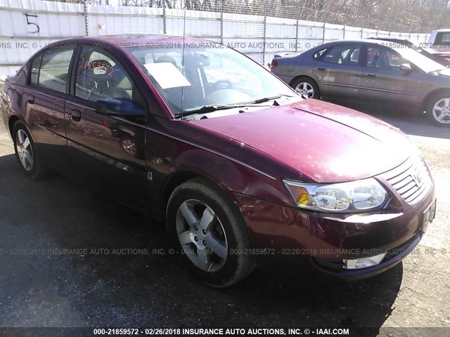 1G8AL55F47Z102021 - 2007 SATURN ION LEVEL 3 RED photo 1