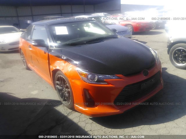 JTKJF5C77FJ007211 - 2015 TOYOTA SCION TC 橙色 照片 1