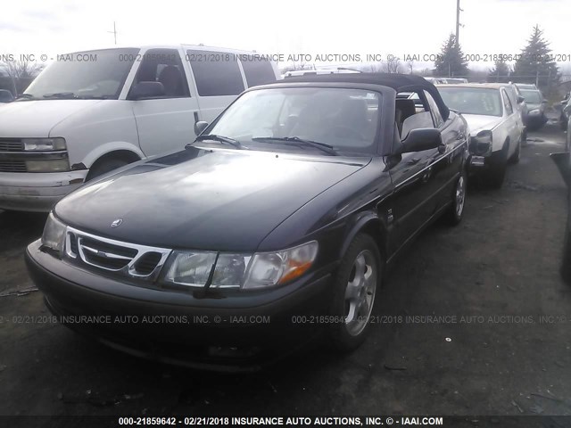 YS3DF78K817009559 - 2001 SAAB 9-3 SE BLACK photo 2