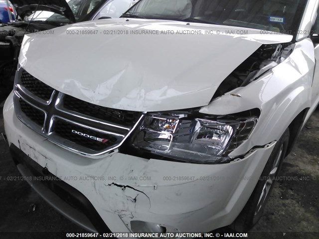 3C4PDCBG4GT114675 - 2016 DODGE JOURNEY SXT WHITE photo 6