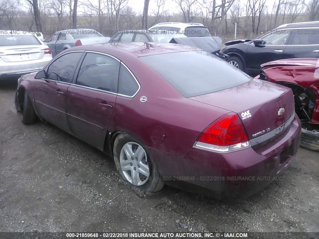 2G1WB58K669401373 - 2006 CHEVROLET IMPALA LS MAROON photo 3