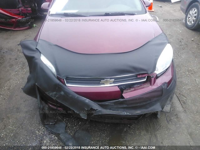 2G1WB58K669401373 - 2006 CHEVROLET IMPALA LS MAROON photo 6