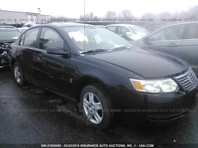 1G8AJ55F17Z201062 - 2007 SATURN ION LEVEL 2 BLACK photo 1