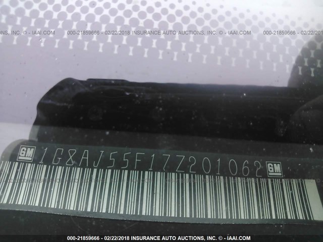 1G8AJ55F17Z201062 - 2007 SATURN ION LEVEL 2 BLACK photo 9