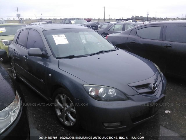 JM1BK343781837018 - 2008 MAZDA 3 HATCHBACK GRAY photo 1