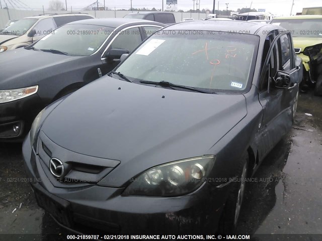 JM1BK343781837018 - 2008 MAZDA 3 HATCHBACK GRAY photo 2