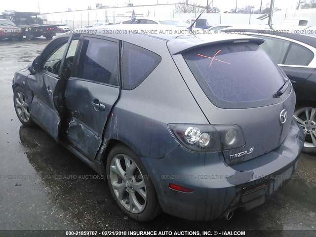 JM1BK343781837018 - 2008 MAZDA 3 HATCHBACK GRAY photo 3