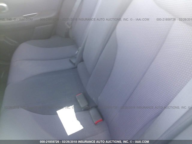 3N1BC11E77L409788 - 2007 NISSAN VERSA S/SL GRAY photo 8