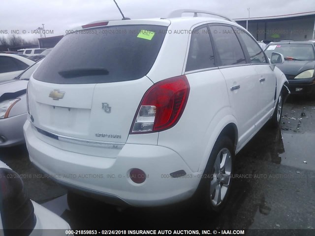 3GNAL3EK9ES607898 - 2014 CHEVROLET CAPTIVA LT WHITE photo 4