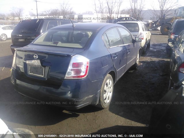 3N1AB61E88L660137 - 2008 NISSAN SENTRA 2.0/2.0S/2.0SL BLUE photo 4