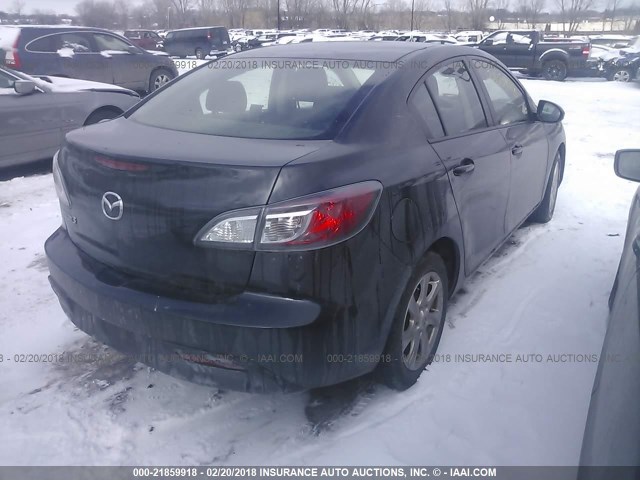 JM1BL1SF8A1334411 - 2010 MAZDA 3 I BLACK photo 4