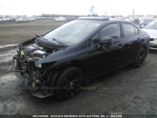 2HGFB6E53CH706568 - 2012 HONDA CIVIC SI BLACK photo 2