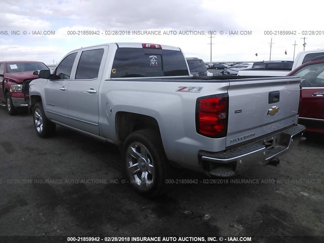 3GCUKSEC5FG364512 - 2015 CHEVROLET SILVERADO K1500 LTZ SILVER photo 3