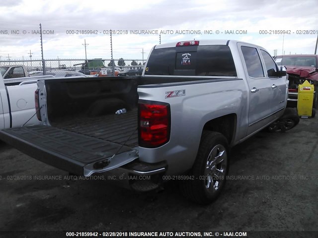 3GCUKSEC5FG364512 - 2015 CHEVROLET SILVERADO K1500 LTZ SILVER photo 4