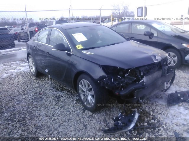 2G4GK5EX3G9106157 - 2016 BUICK REGAL BLACK photo 1