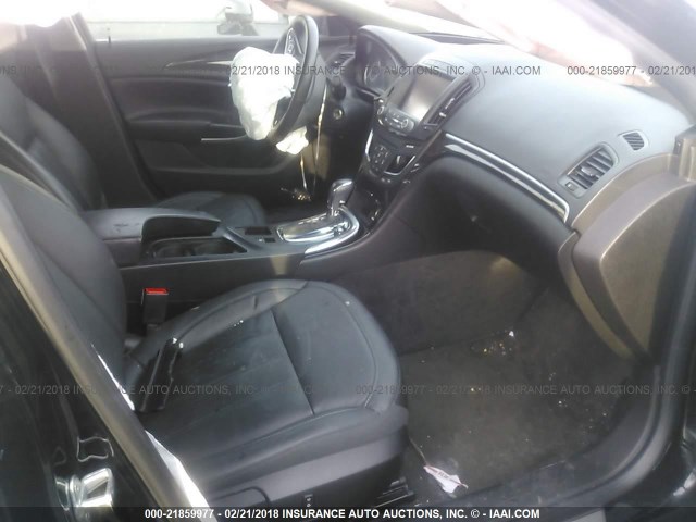 2G4GK5EX3G9106157 - 2016 BUICK REGAL BLACK photo 5