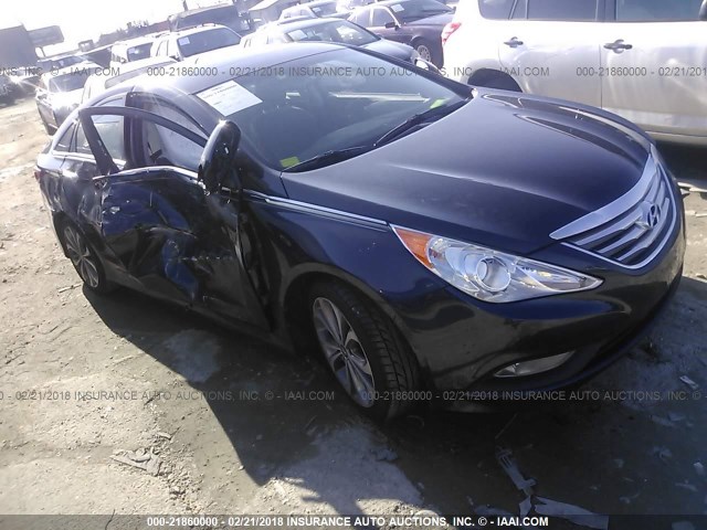 5NPEC4AB2EH840960 - 2014 HYUNDAI SONATA SE/LIMITED GRAY photo 1