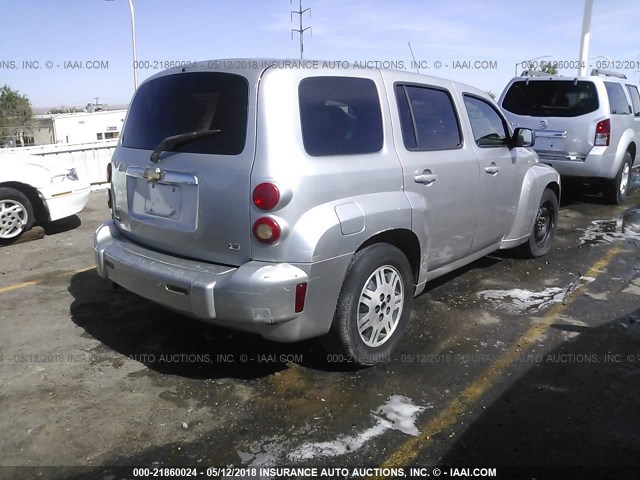 3GNDA13D37S631449 - 2007 CHEVROLET HHR LS SILVER photo 4