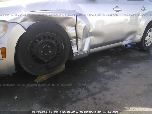 3GNDA13D37S631449 - 2007 CHEVROLET HHR LS SILVER photo 6