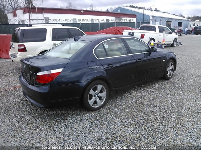 WBANF73597CU25419 - 2007 BMW 530 XI BLACK photo 4