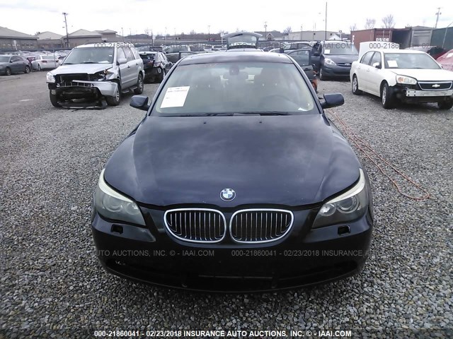 WBANF73597CU25419 - 2007 BMW 530 XI BLACK photo 6