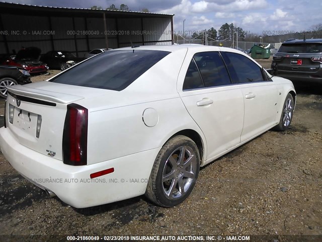 1G6DW677060108281 - 2006 CADILLAC STS WHITE photo 4