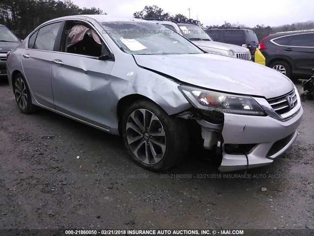 1HGCR2F53DA178200 - 2013 HONDA ACCORD SPORT SILVER photo 1