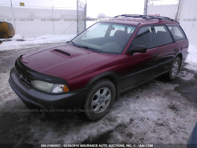 4S3BG6858W6654810 - 1998 SUBARU LEGACY 30TH ANN OUTBACK/LTD/SPT RED photo 2