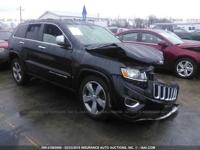 1C4RJFBG6EC171522 - 2014 JEEP GRAND CHEROKEE LIMITED BLACK photo 1