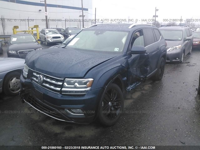 1V2MR2CA9JC507419 - 2018 VOLKSWAGEN ATLAS SEL Mavi foto 2