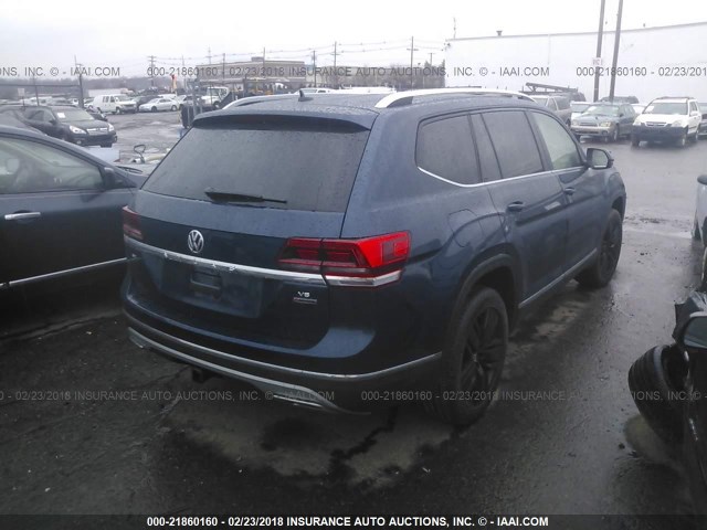 1V2MR2CA9JC507419 - 2018 VOLKSWAGEN ATLAS SEL Mavi foto 4