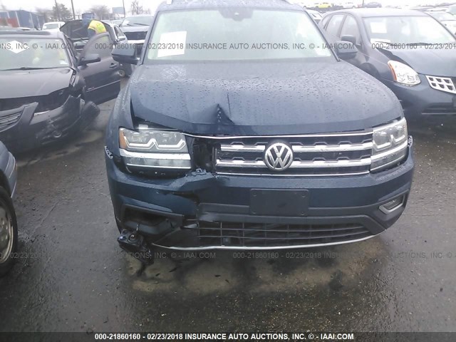 1V2MR2CA9JC507419 - 2018 VOLKSWAGEN ATLAS SEL Mavi foto 6