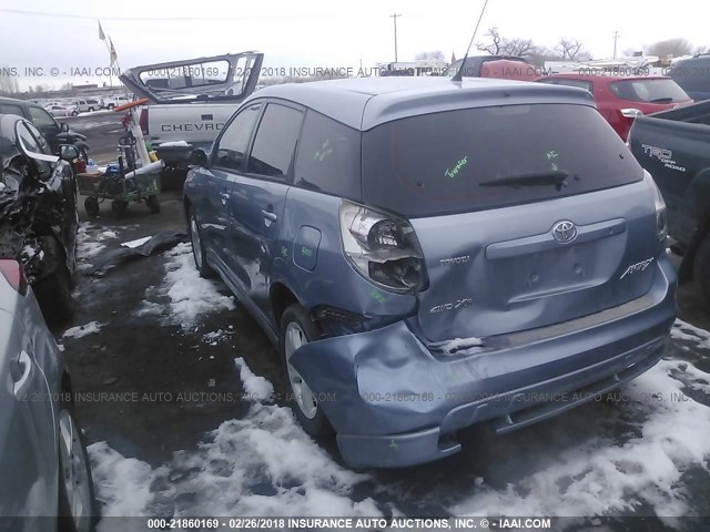 2T1LR32E05C348200 - 2005 TOYOTA COROLLA MATRIX XR BLUE photo 3