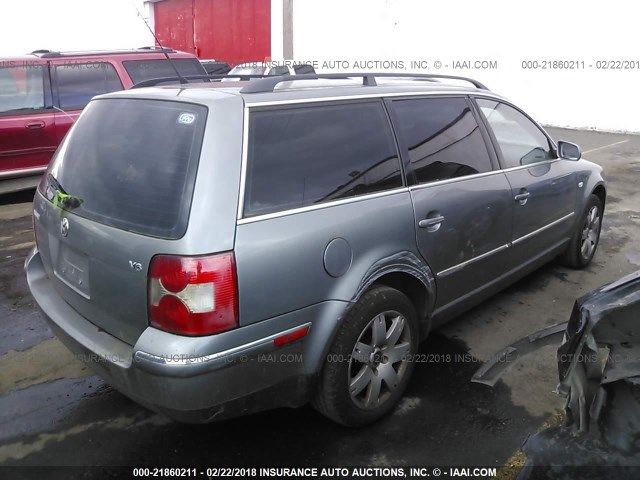 WVWWH63B72E191022 - 2002 VOLKSWAGEN PASSAT GLX 灰色 照片 4