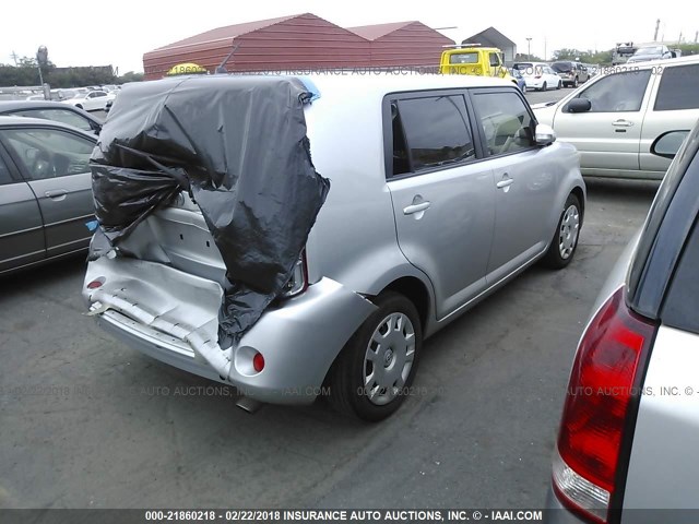 JTLZE4FE5EJ050384 - 2014 TOYOTA SCION XB SILVER photo 4