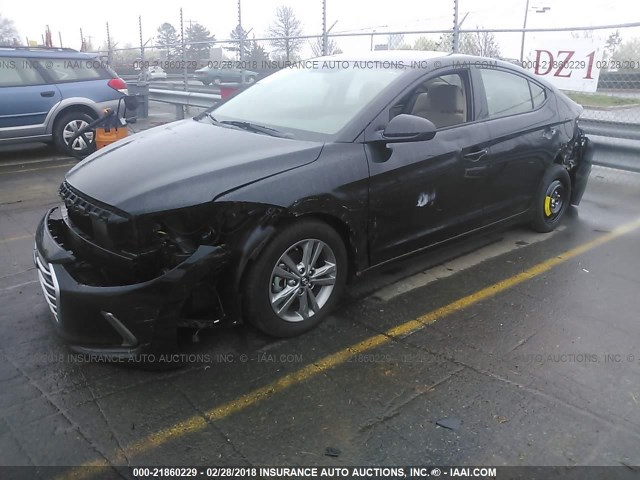 5NPD84LF6HH144037 - 2017 HYUNDAI ELANTRA SE/VALUE/LIMITED BLACK photo 2