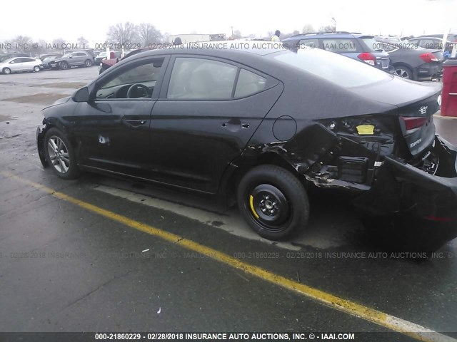 5NPD84LF6HH144037 - 2017 HYUNDAI ELANTRA SE/VALUE/LIMITED BLACK photo 3