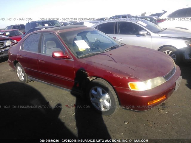 1HGCD5652TA092343 - 1996 HONDA ACCORD EX/EX-R BURGUNDY photo 1