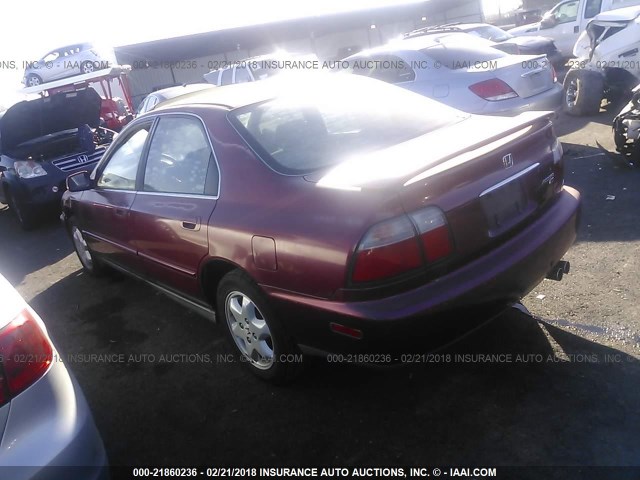 1HGCD5652TA092343 - 1996 HONDA ACCORD EX/EX-R BURGUNDY photo 3