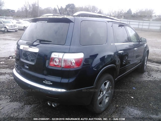 1GKER23D69J192333 - 2009 GMC ACADIA SLT-1 BLUE photo 4