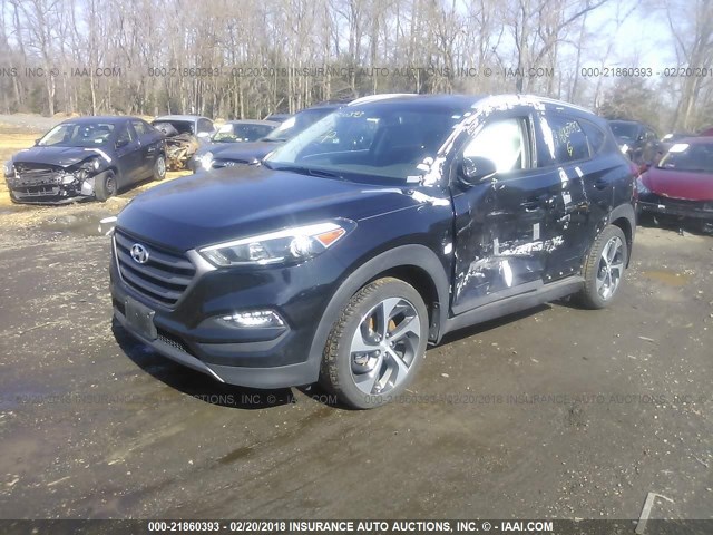 KM8J3CA21GU144796 - 2016 HYUNDAI TUCSON LIMITED/SPORT AND ECO/SE BLACK photo 2