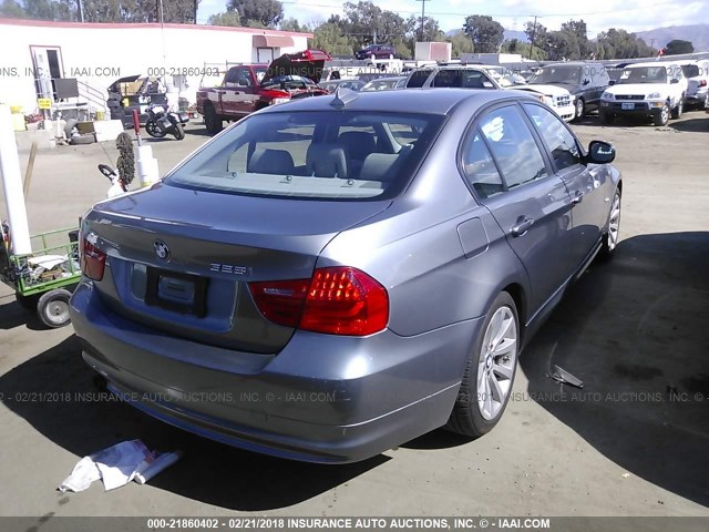 WBAPH5G51BNM76573 - 2011 BMW 328 I SULEV GRAY photo 4