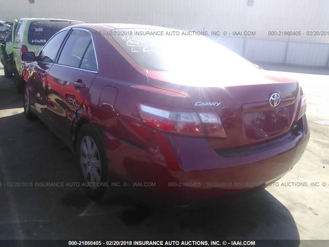 JTNBE46K973072068 - 2007 TOYOTA CAMRY NEW GENERAT CE/LE/XLE/SE RED photo 3