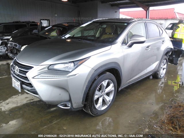 JTJBARBZ5H2144033 - 2017 LEXUS NX 200T/BASE/F SPORT GRAY photo 2