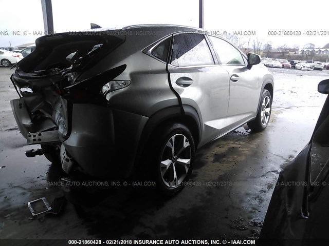 JTJBARBZ5H2144033 - 2017 LEXUS NX 200T/BASE/F SPORT GRAY photo 4