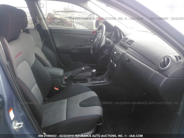 JM1BK34MX81842013 - 2008 MAZDA SPEED 3 BLUE photo 5