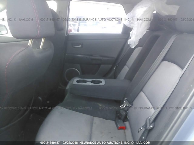 JM1BK34MX81842013 - 2008 MAZDA SPEED 3 BLUE photo 8