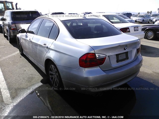 WBAVC53507FZ80125 - 2007 BMW 328 I SULEV SILVER photo 3